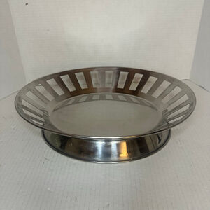 Bodum Danish Stainless Steel Bread Basket / Fruit Bowl / Tray